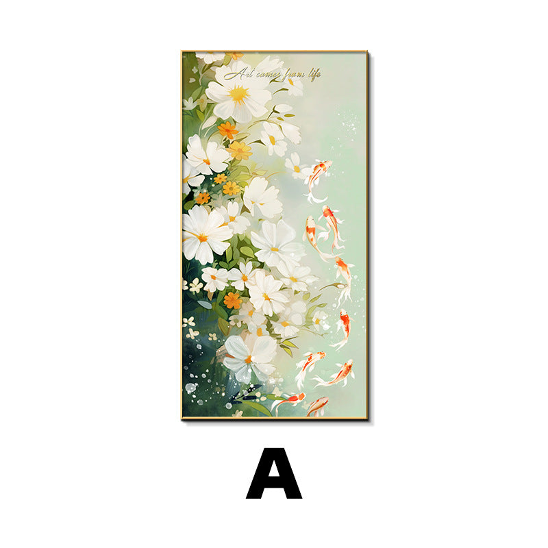 Decorative Floral Canvas Art Print Homeandso