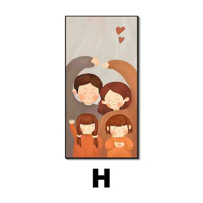 Framed Family Illustration Wall Art Homeandso