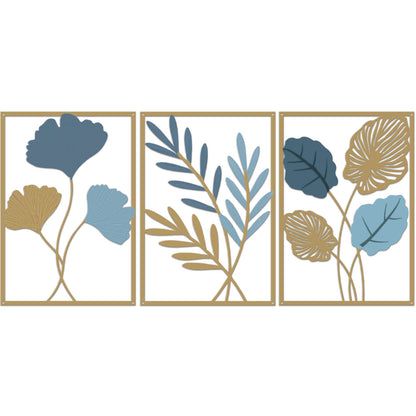 Metal Botanical Wall Art Set Homeandso