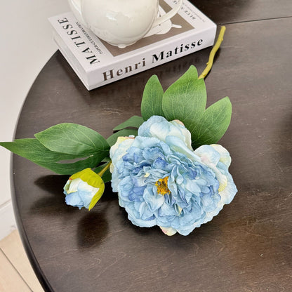 Lifelike Peony Floral Stem
