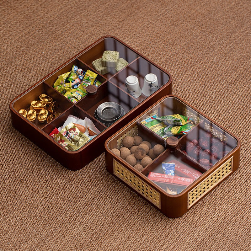 Glass-Topped Modular Storage Tray Homeandso