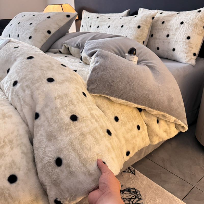 Luxurious Faux Fur Duvet Cover Set