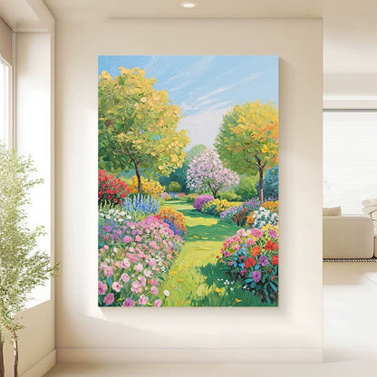 Artistic Floral Landscape Canvas Homeandso