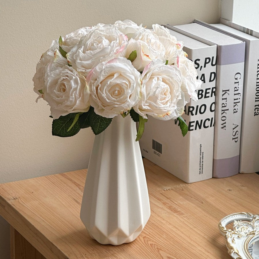 Lifelike Faux Rose Floral Arrangement