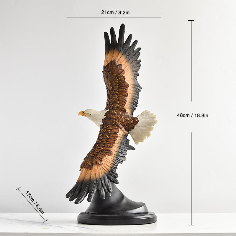 Decorative Realistic Bald Eagle Figurine Homeandso