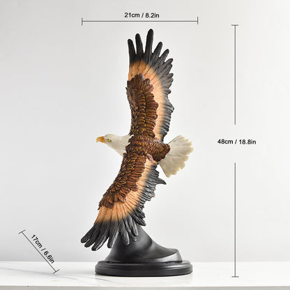 Decorative Realistic Bald Eagle Figurine Homeandso