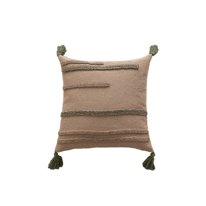 Textured Woven Decorative Pillow