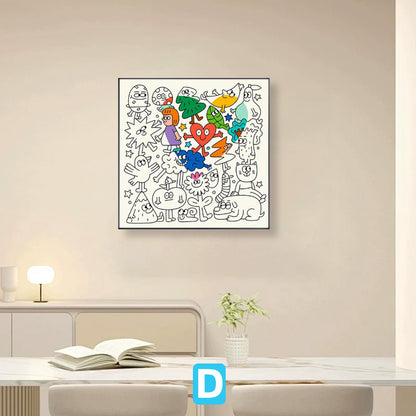Whimsical Forest Creature Illustration Art Print Homeandso