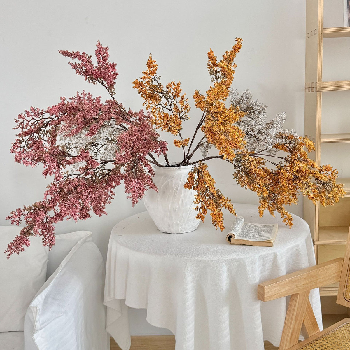 Decorative Dried Floral Stem Arrangement for Home