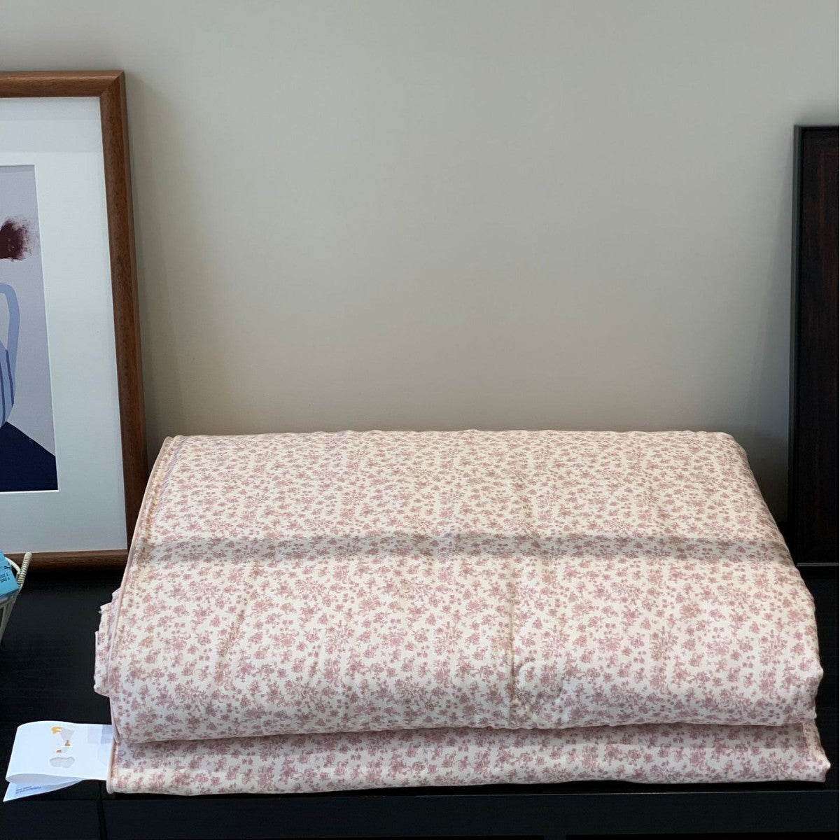 Decorative Floral Pattern Reversible Quilted Blanket Homeandso