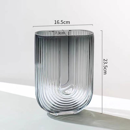 Dekorative Glasvase für Esstischdekoration