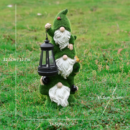 Garden Gnome Figurine with Lantern Homeandso