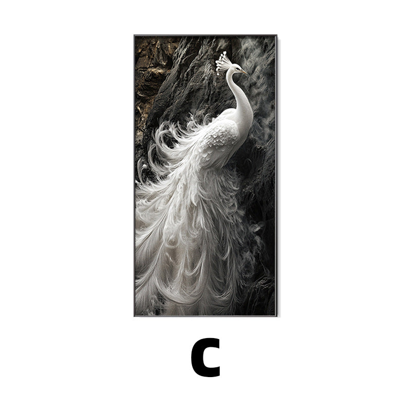 Elegant Framed Peacock Art Print Homeandso