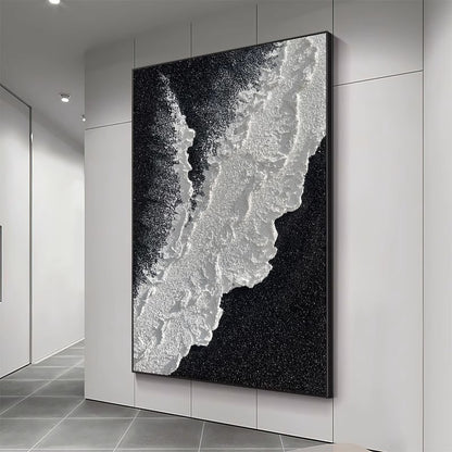 Coastal Wave Textured Canvas Artwork Homeandso