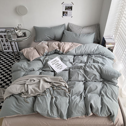 Luxurious Reversible Duvet Cover Set Homeandso