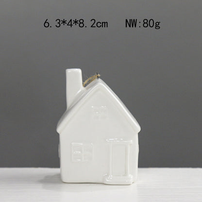 Home Decor Ceramic House Figurine Homeandso