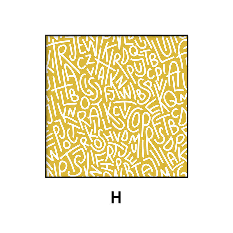 Abstract Typography Wall Art Homeandso