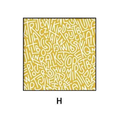 Abstract Typography Wall Art Homeandso