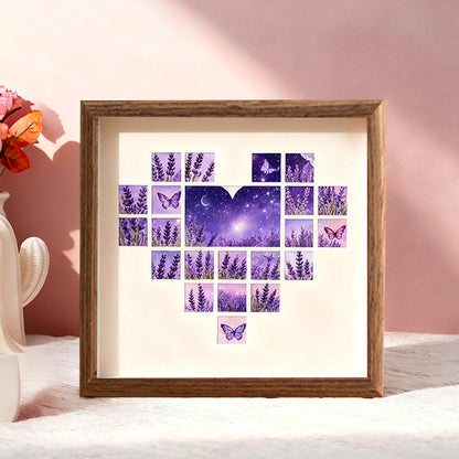 Heart-Themed Holiday Shadow Box Art Frame