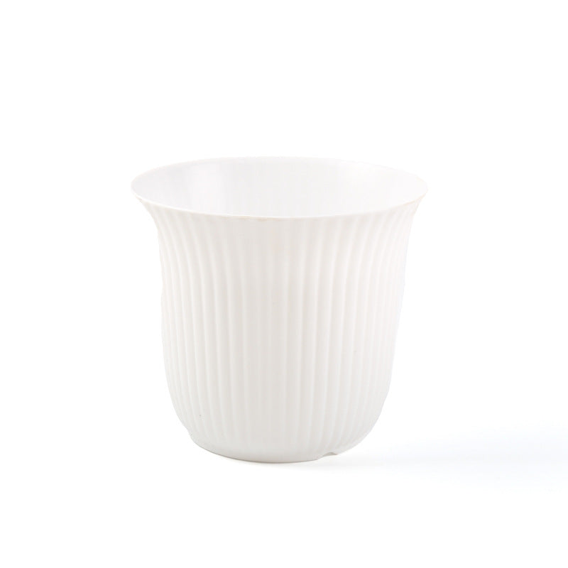 Textured Plastic Plant Pot Homeandso