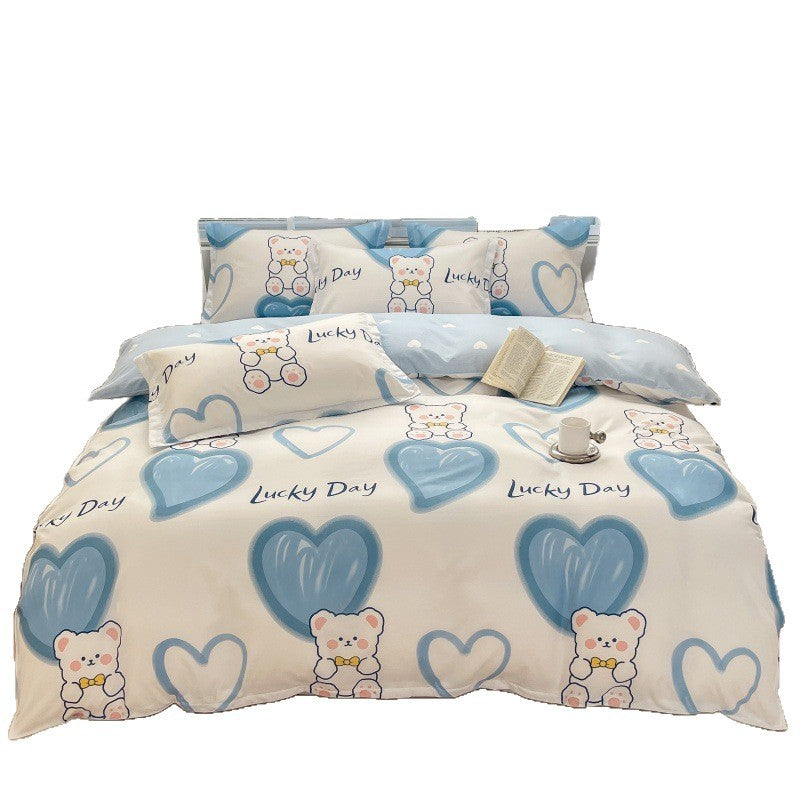 Playful Cartoon Bear Bedding Set Homeandso