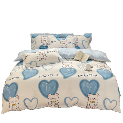 Playful Cartoon Bear Bedding Set Homeandso
