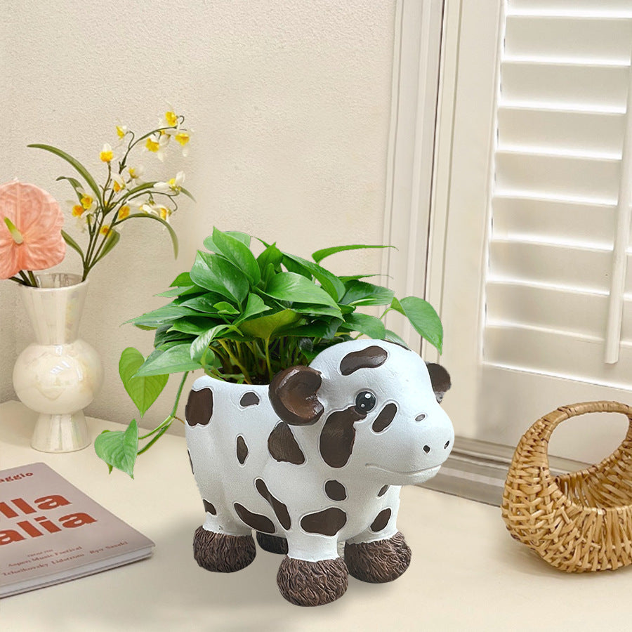 Cute Cow Figurine Homeandso