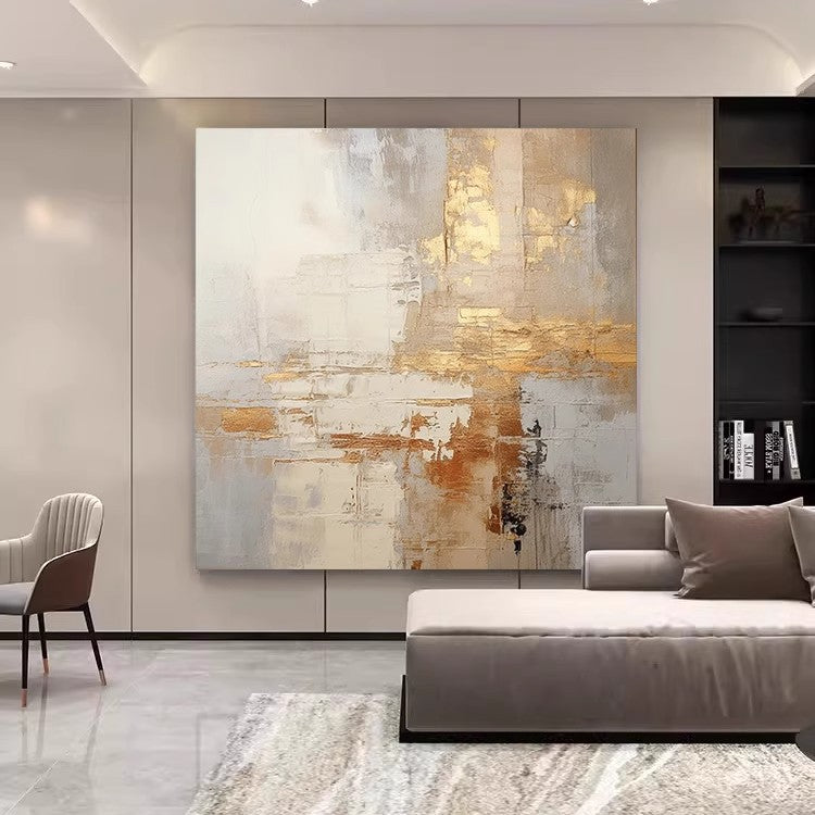 Modern Abstract Textured Canvas Art Homeandso