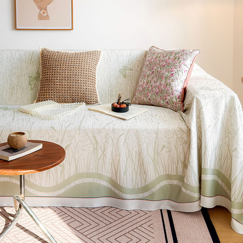 Floral Print Sofa Cover