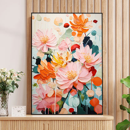 Floral Abstract Canvas Artwork Homeandso