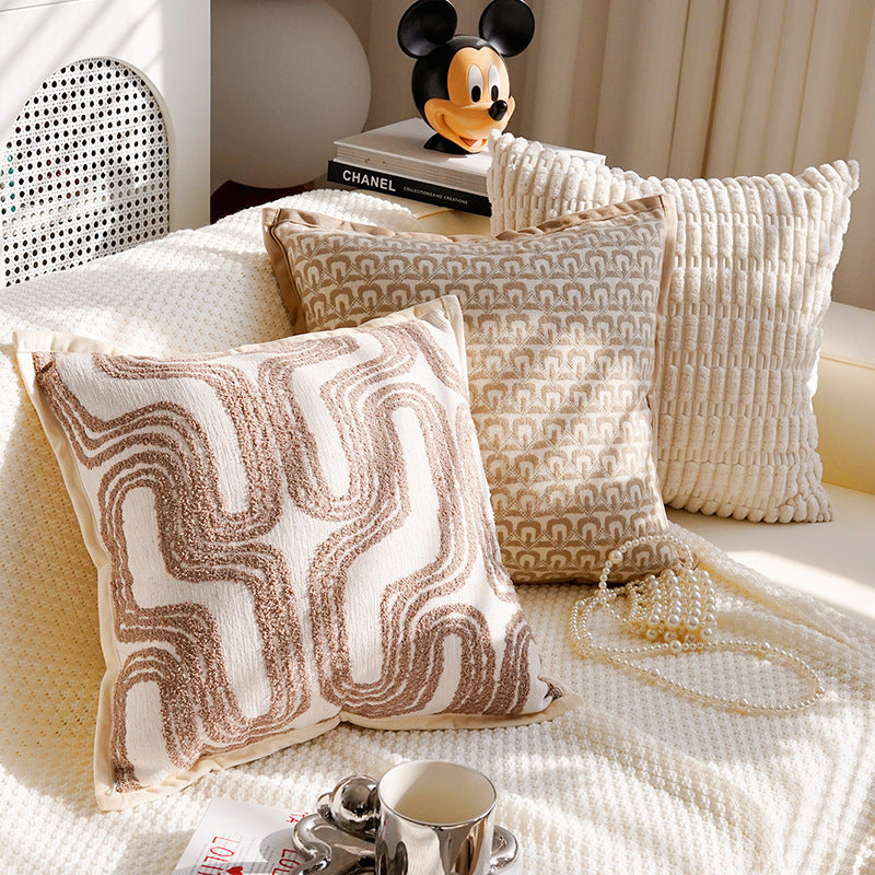 Cozy Textured Decorative Lumbar Pillow