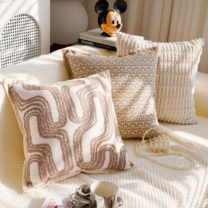 Cozy Textured Decorative Lumbar Pillow