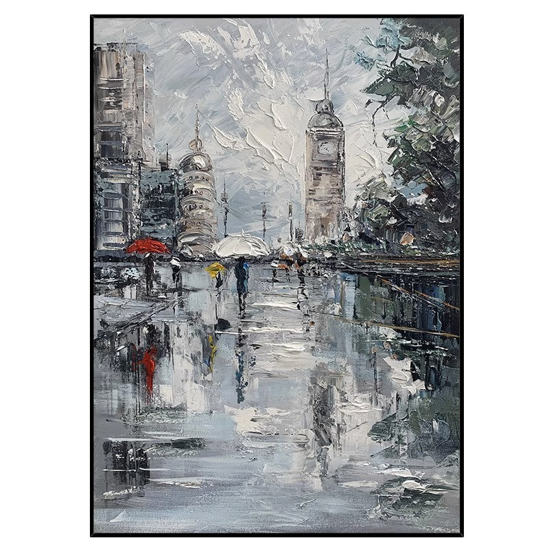 Urban Abstract Cityscape Canvas Artwork Homeandso