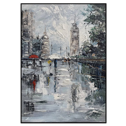 Urban Abstract Cityscape Canvas Artwork Homeandso
