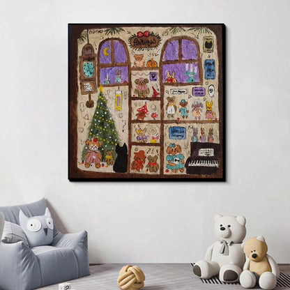 Whimsical Cat-Themed Decorative Wall Art Homeandso
