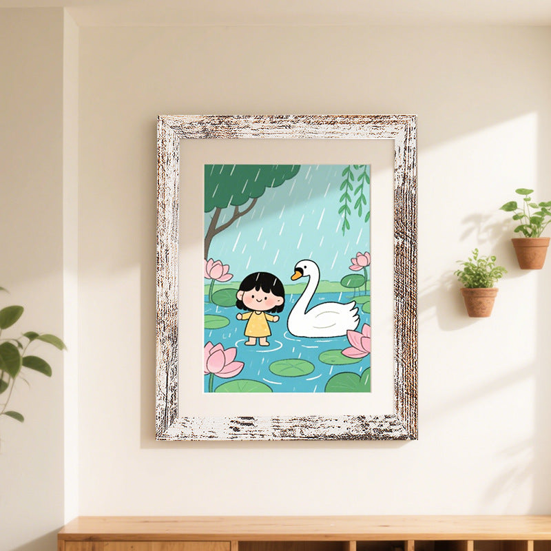 Charming Illustrated Nature Art Frame
