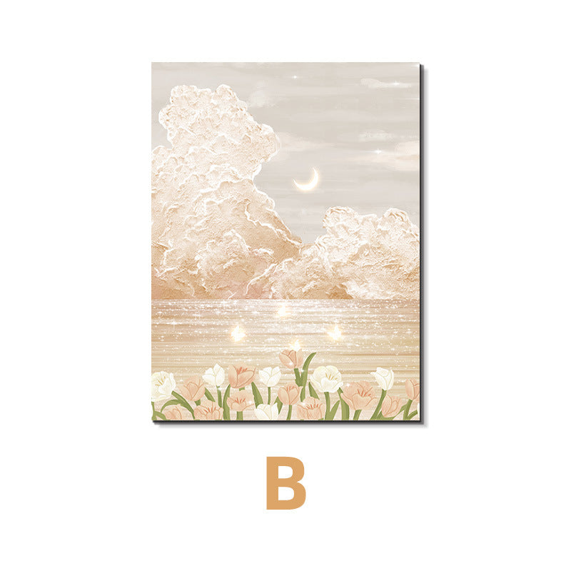 Decorative Floral Landscape Art Print Homeandso
