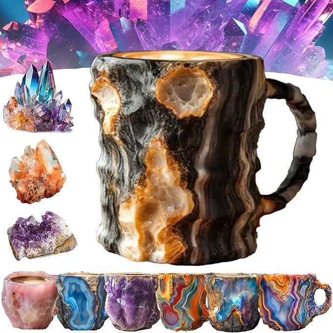 Artistic Stone-Molded Coffee Mug Homeandso