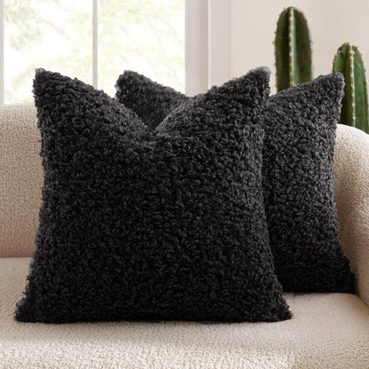 Plush Textured Decorative Cushion