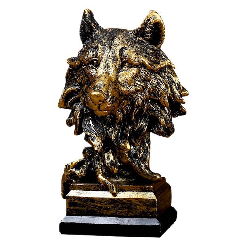 Majestic Lion Head Sculpture Homeandso
