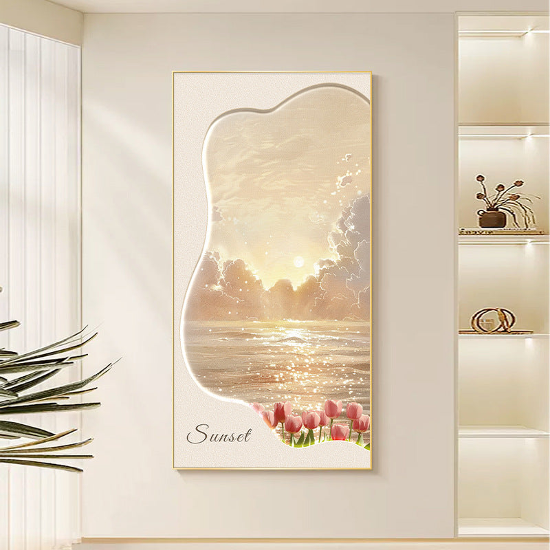 Elegant Coastal Sunset Wall Art Homeandso