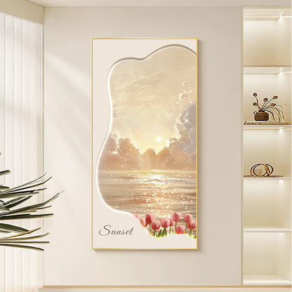 Elegant Coastal Sunset Wall Art Homeandso