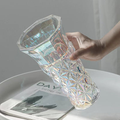 Geometrischer Glasblumenhalter