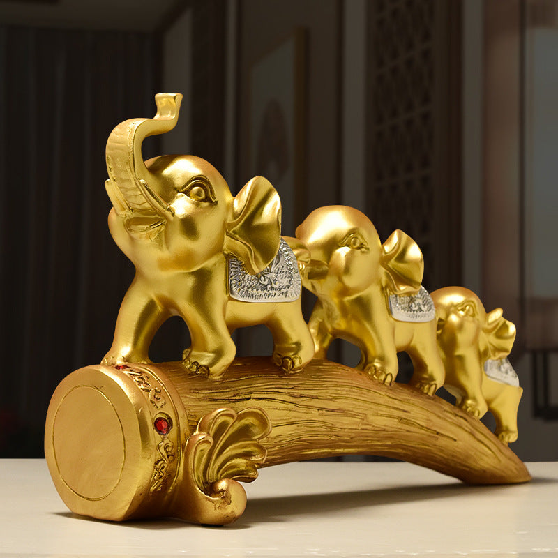 Decorative Elephants Family Figurine Homeandso