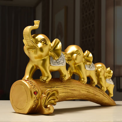Decorative Elephants Family Figurine Homeandso