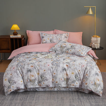 Nature-Inspired Botanical Print Duvet Cover Set