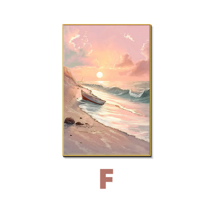 Beach Sunset Themed Canvas Wall Art Homeandso