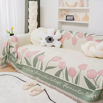 Floral Patterned Throw Blanket
