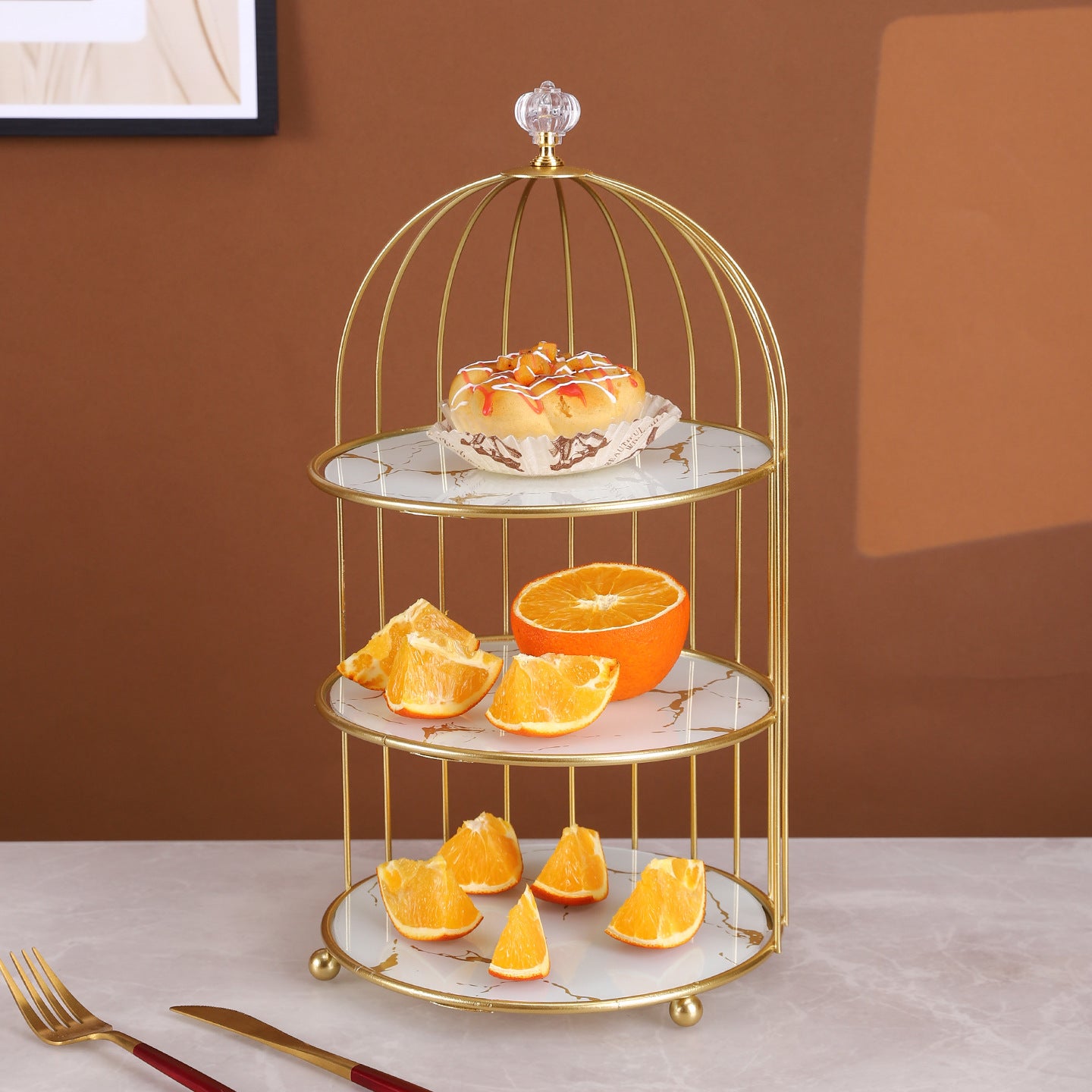 Decorative Birdcage Display Stand Homeandso