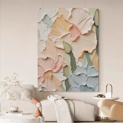 Textured Floral Relief Canvas Artwork Homeandso